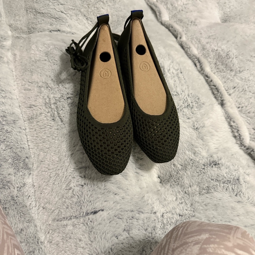 Rothy's Olive Knit Loafers